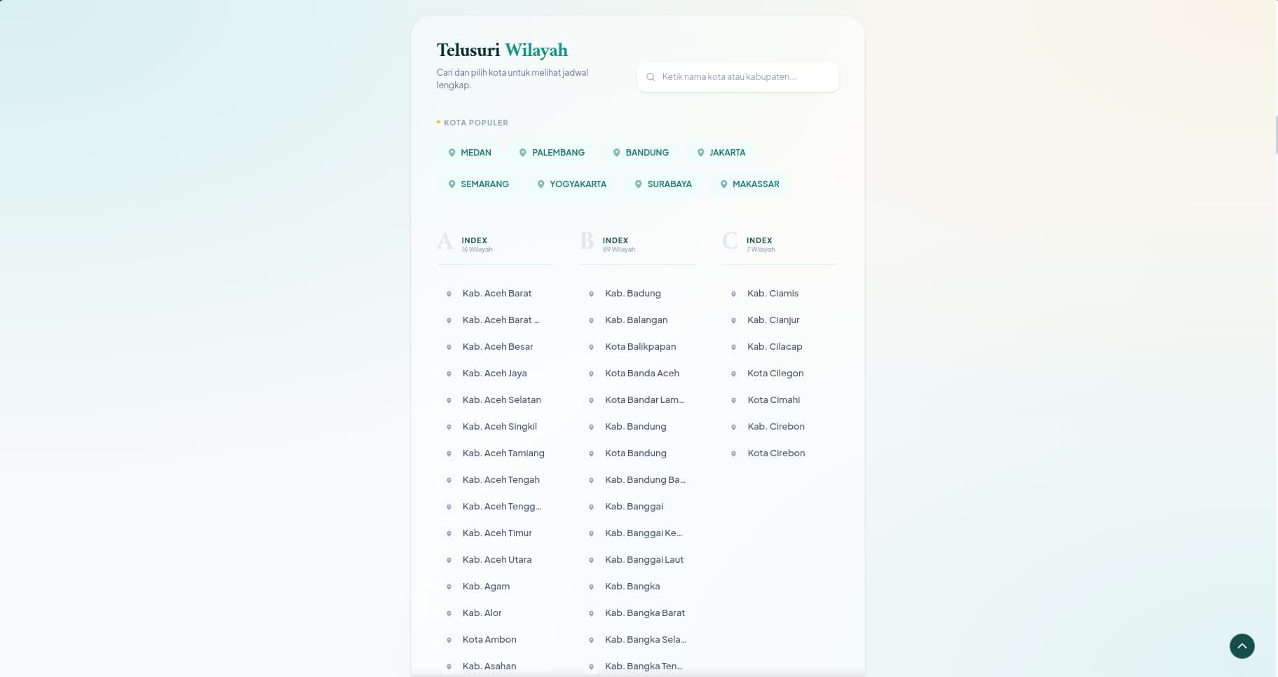 Jadwal Imsakiyah — 2