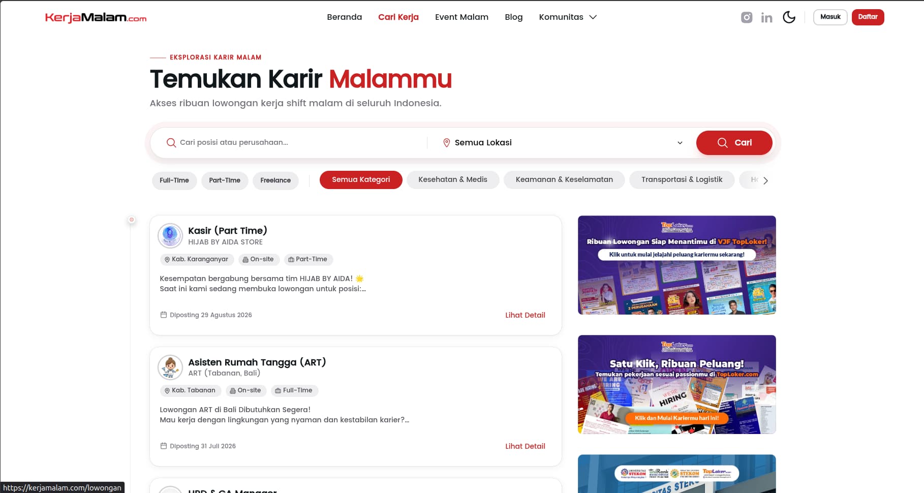 Kerja Malam — 2